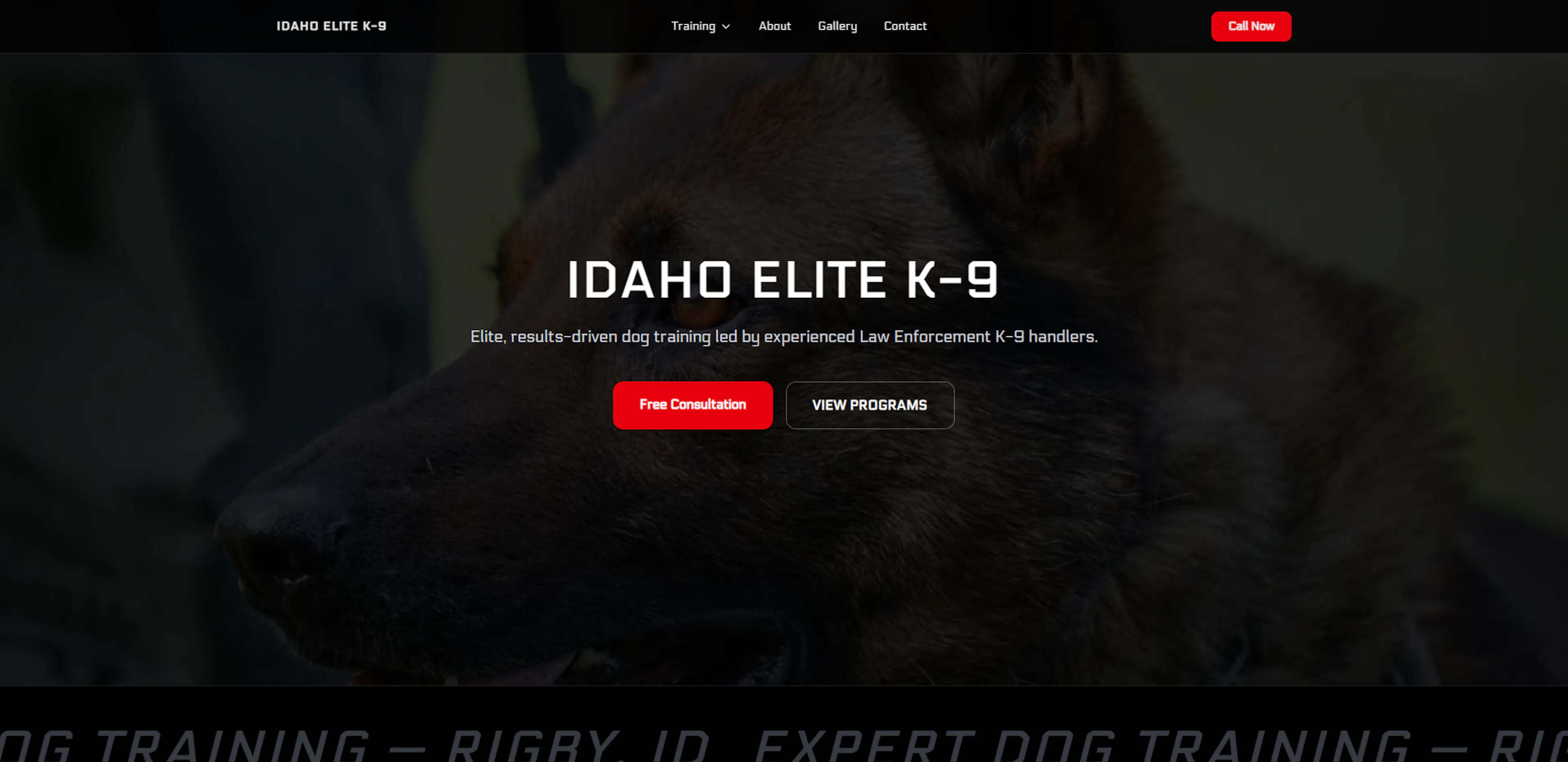 Idaho Elite K-9 Site Picture