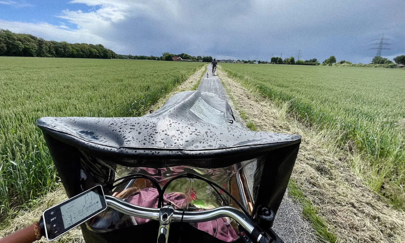 Urlaub mit Lastenrad und Hund