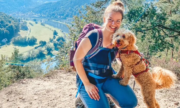 Malerweg mit Hund
