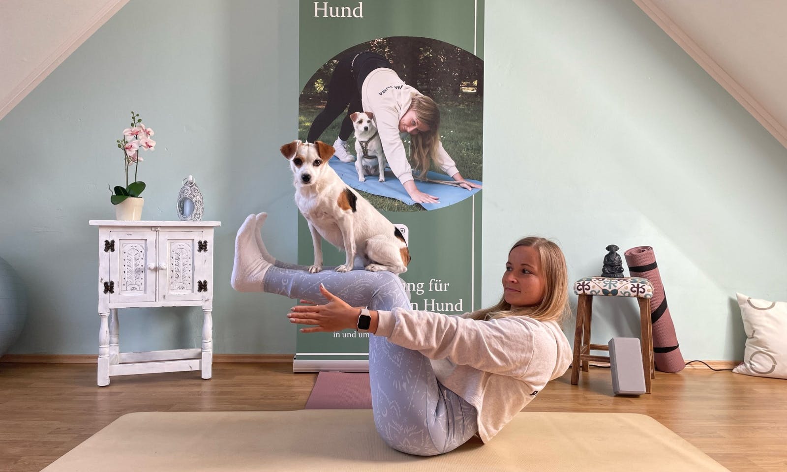 Doga ist Yoga mit Hund