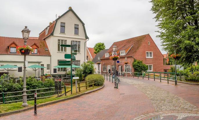 Greetsiel mit Hund