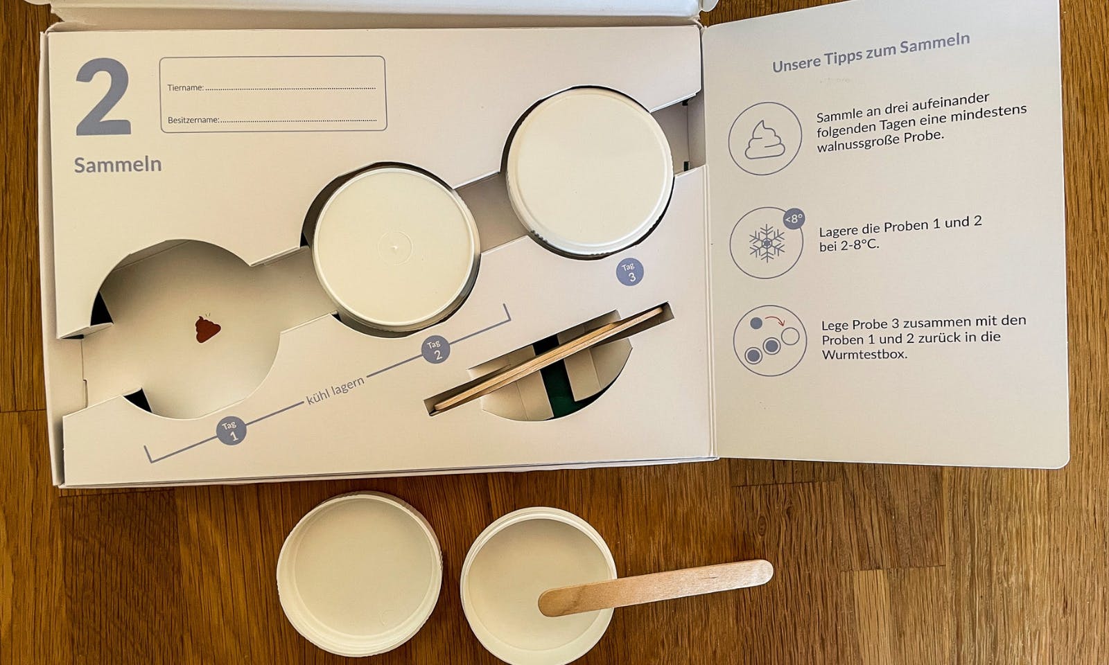 Vetevo Wurmtest Pro Giardien für Hunde