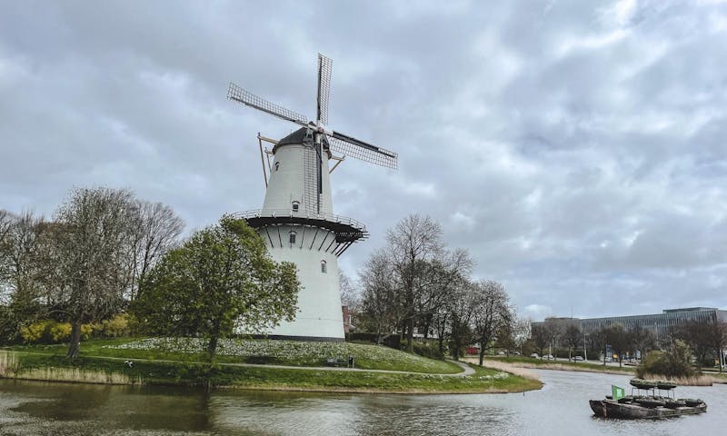 Windmühle in Middelburg, Zeeland in den Niederlanden