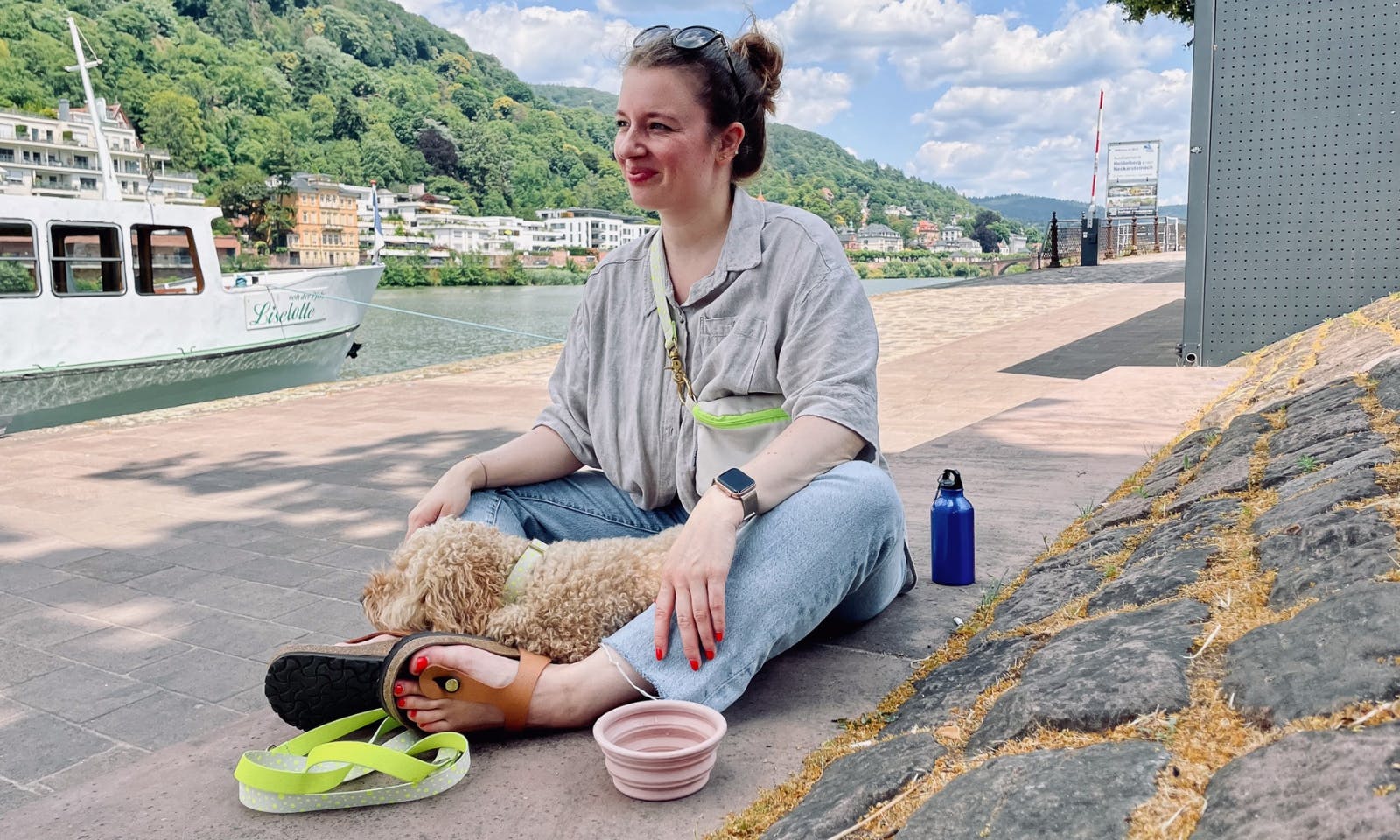 Passende Bauchtasche zur Hundeleine und Hundehalsband von Hundeklunker: Vegan und Stylisch für den Sommer in Neonfarbe