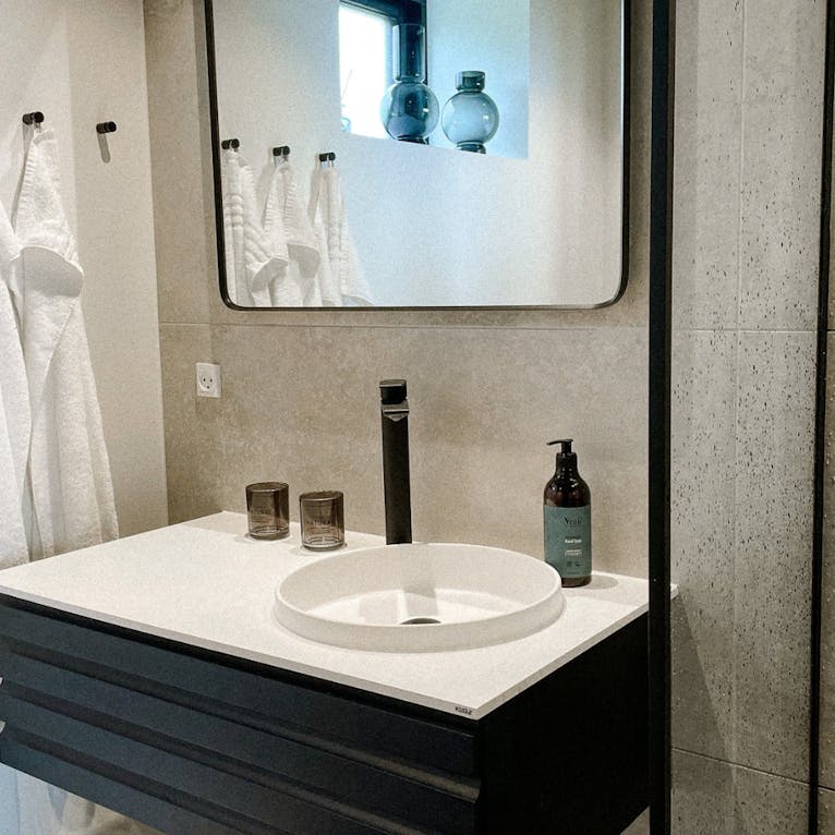 Badezimmer Helnæs Mølle