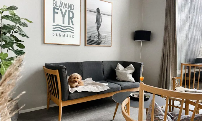 Hvidbjerg Strand Ferieparks in der Strandvilla mit Hund