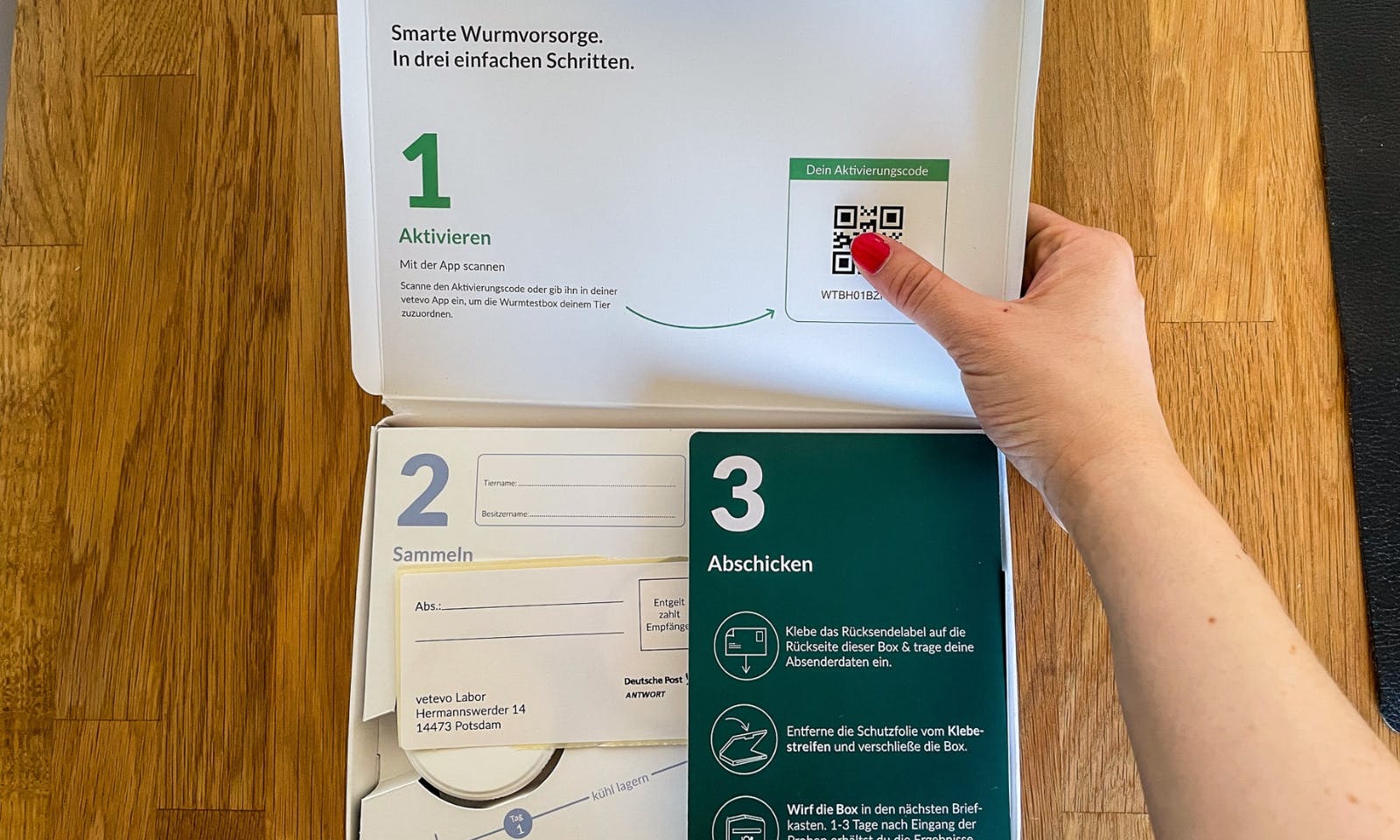 Vetevo Wurmtest Pro Giardien für Hunde