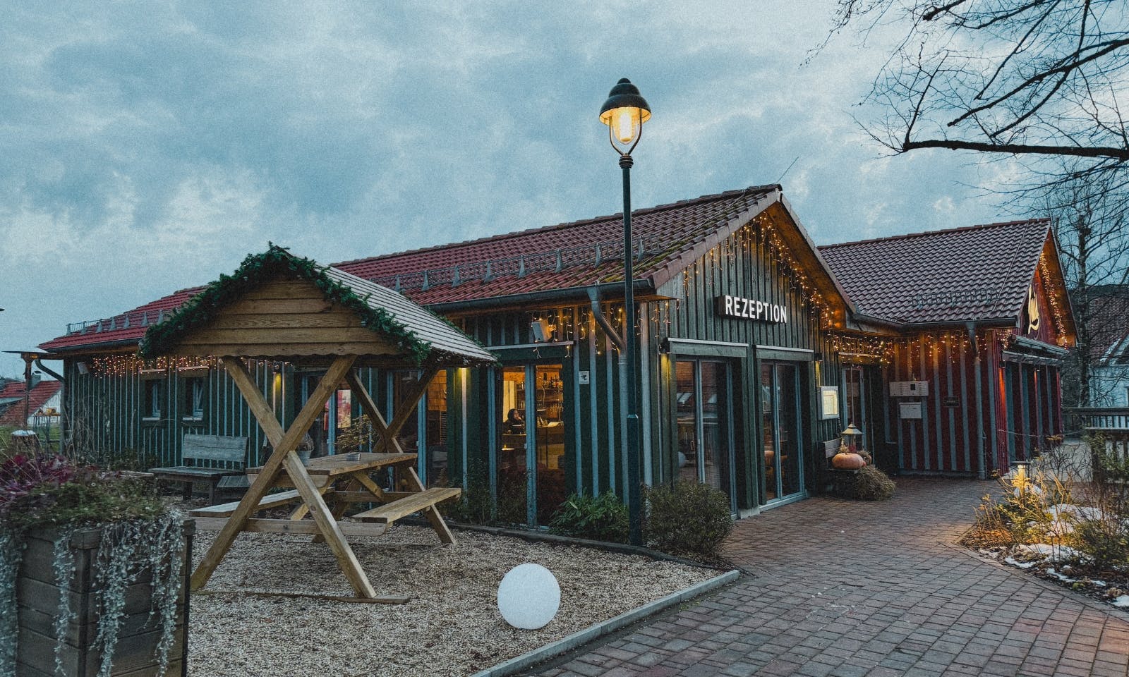 Vorderansicht der Rezeption des Schierke Harzresorts