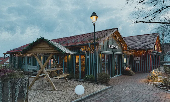 Vorderansicht der Rezeption des Schierke Harzresorts