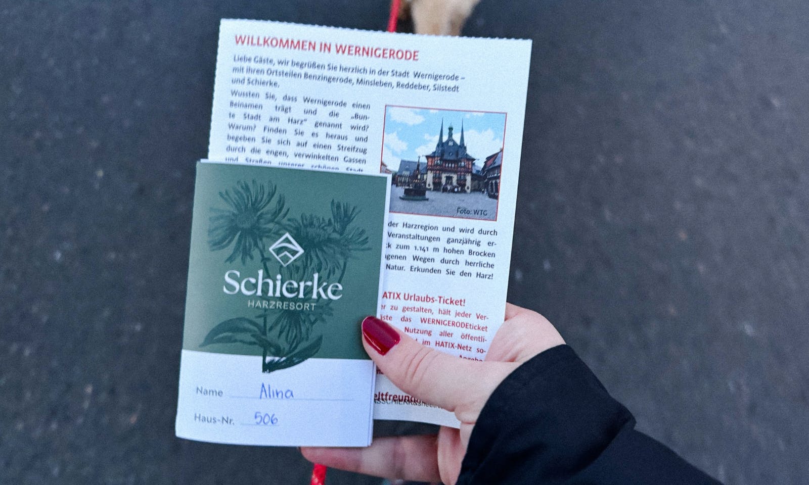 Willkommensinformationen des Schierke Harzresort