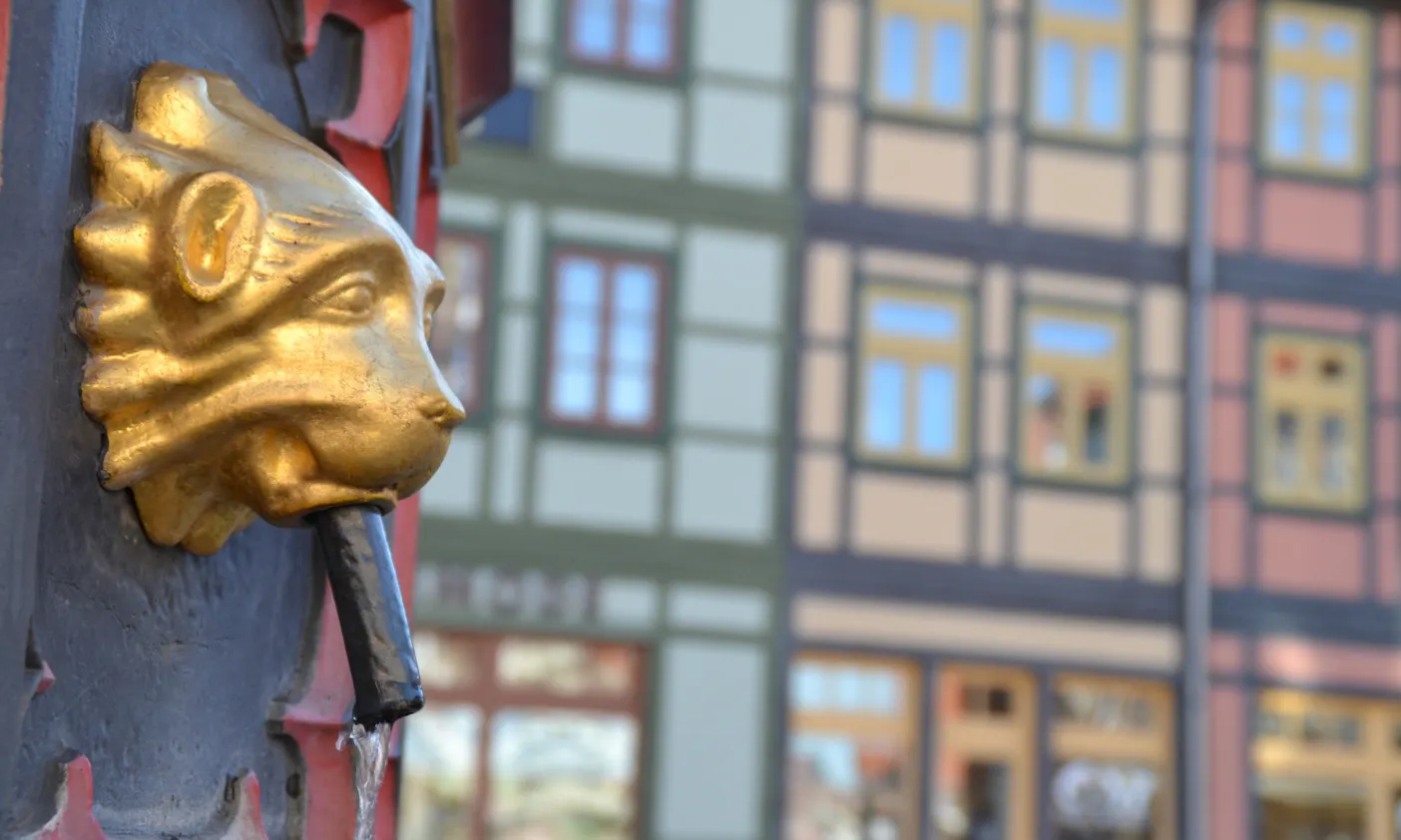 Fachwerkhäuser Wernigerode auf dem Marktplatz