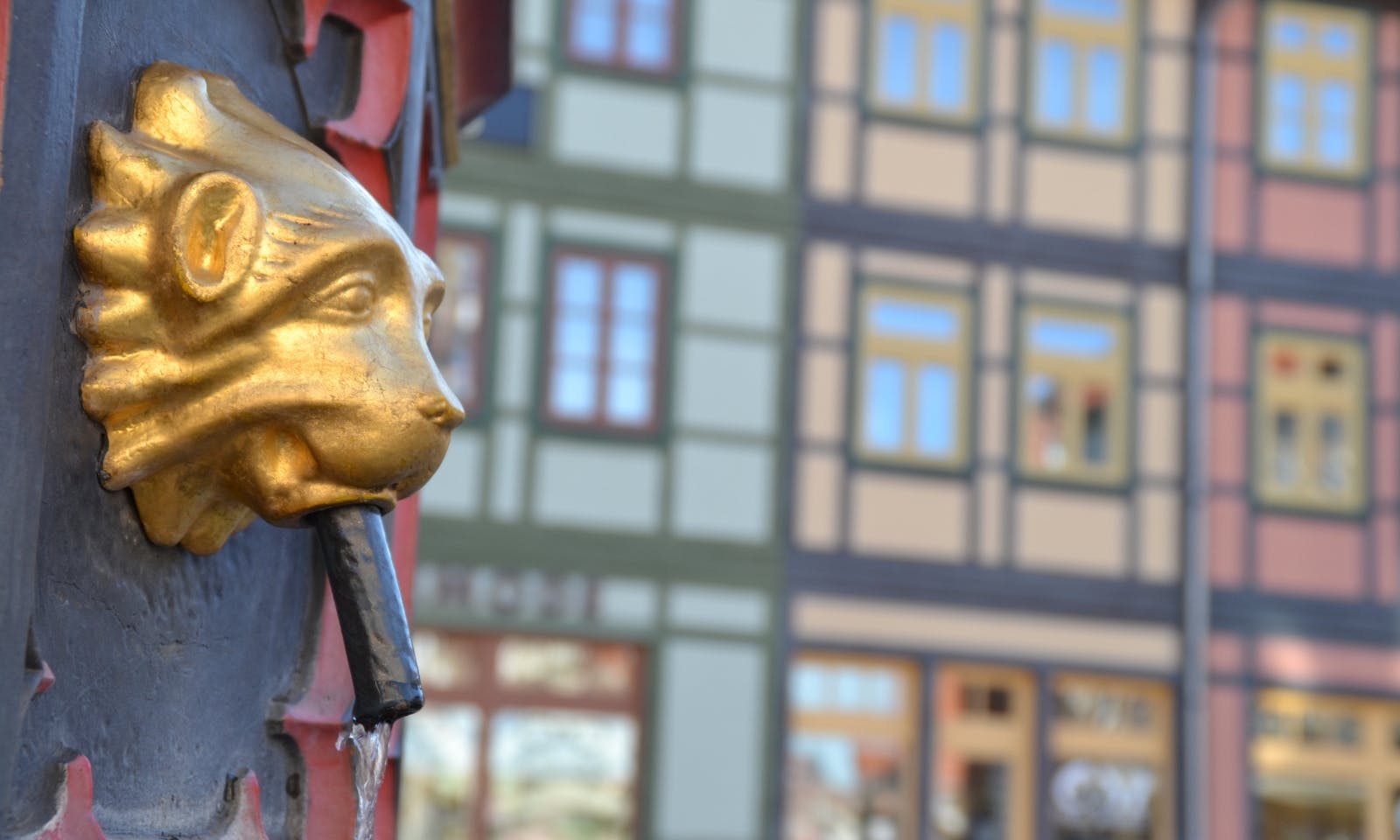 Fachwerkhäuser Wernigerode auf dem Marktplatz