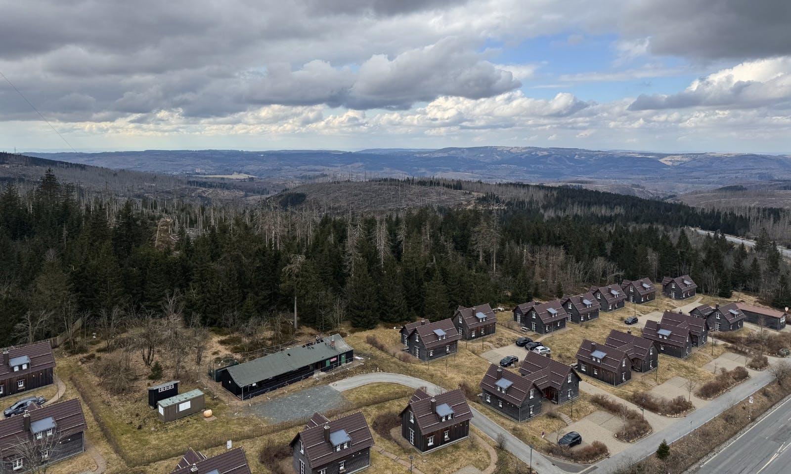 Ausblick auf das Torfhaus Harzresort vom Harzturm