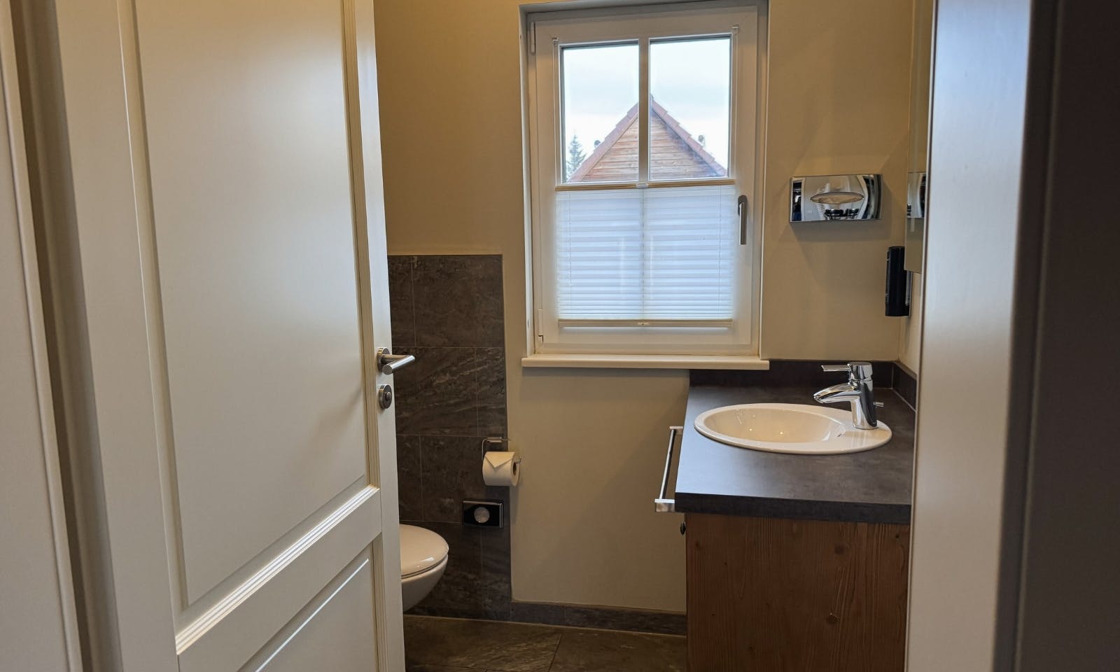 Badezimmer in der Premium Lodge Plus