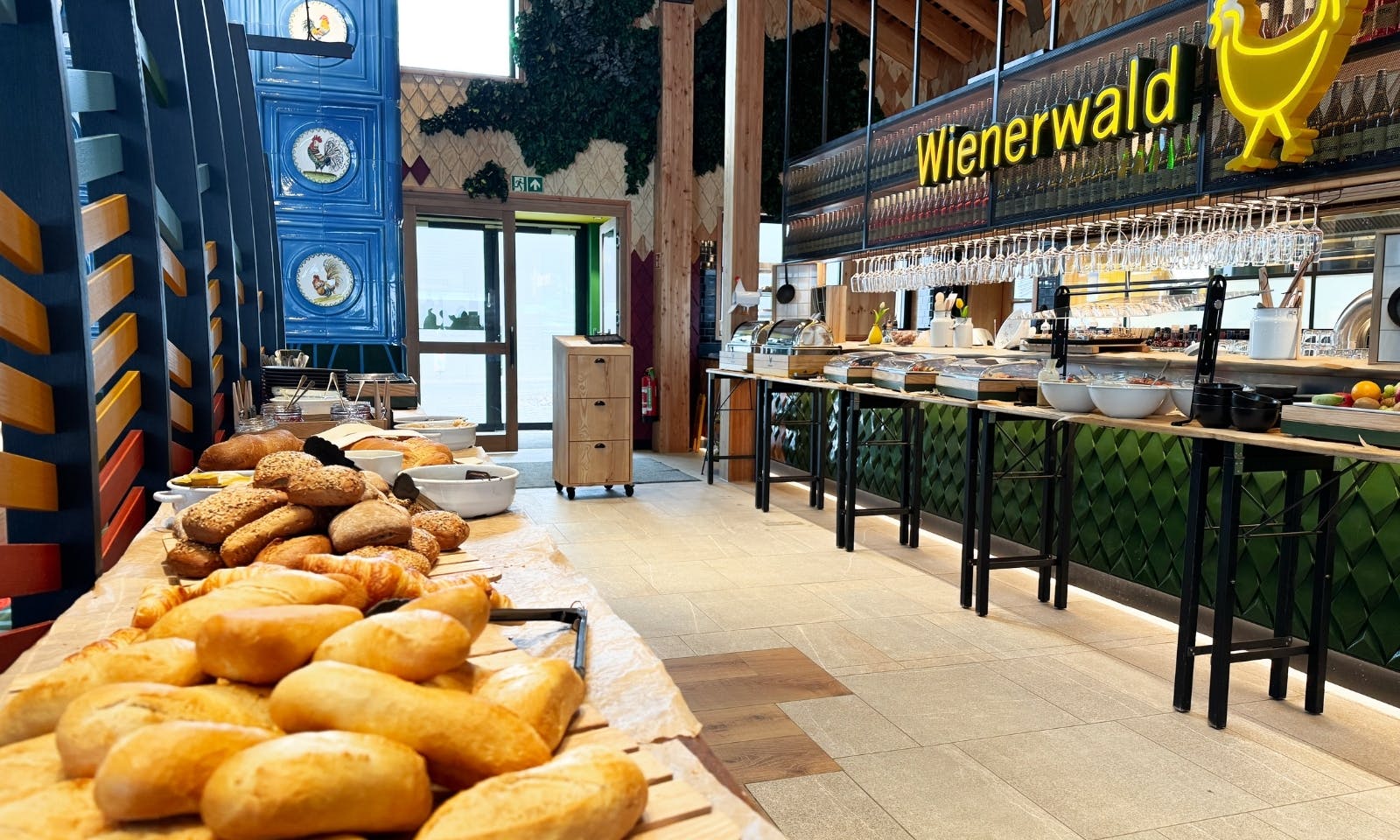 Vegane und vegetarische Gerichte im Wienerwald-Restaurant