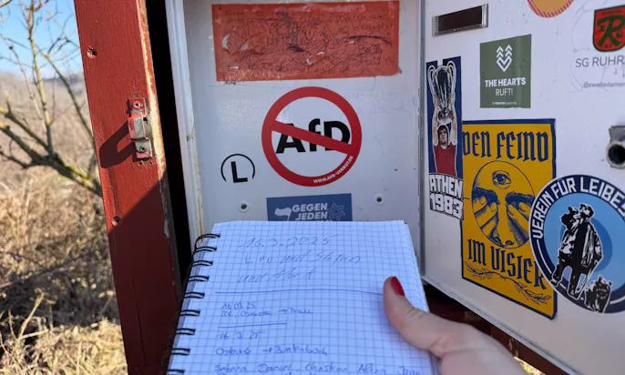 Erinnerungsbuch auf dem Harzer-Hexen-Stieg