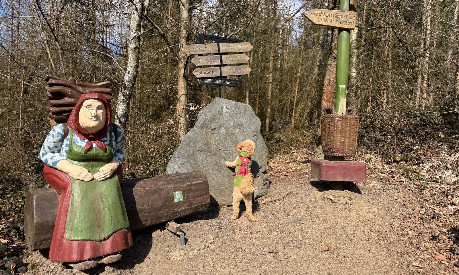 Kiepenfrau-Station in Osterode auf dem Harzer-Hexen-Stieg