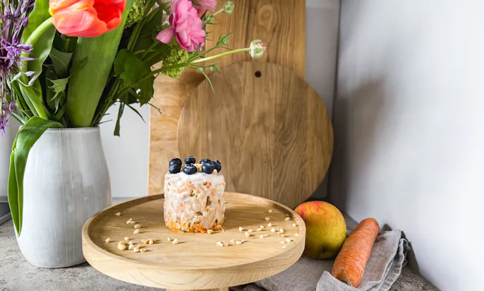 Vegane Hundetorte für Hunde ohne backen