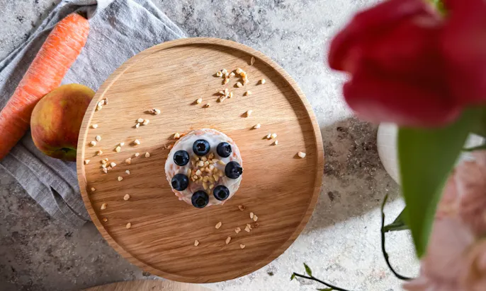 Vegane Hundetorte für Hunde ohne backen