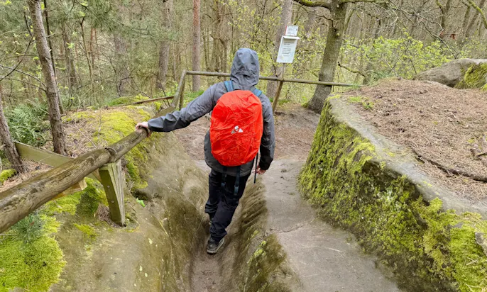 Auf dem Weg zur Regensteinmühle im Harz bei Blanken