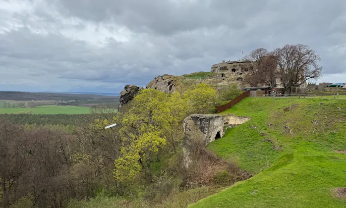 Burg Regenstein im Harz im Frühling