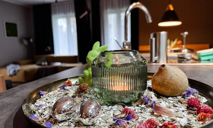 Frühlingsdekoration im Hotel EchtZeit