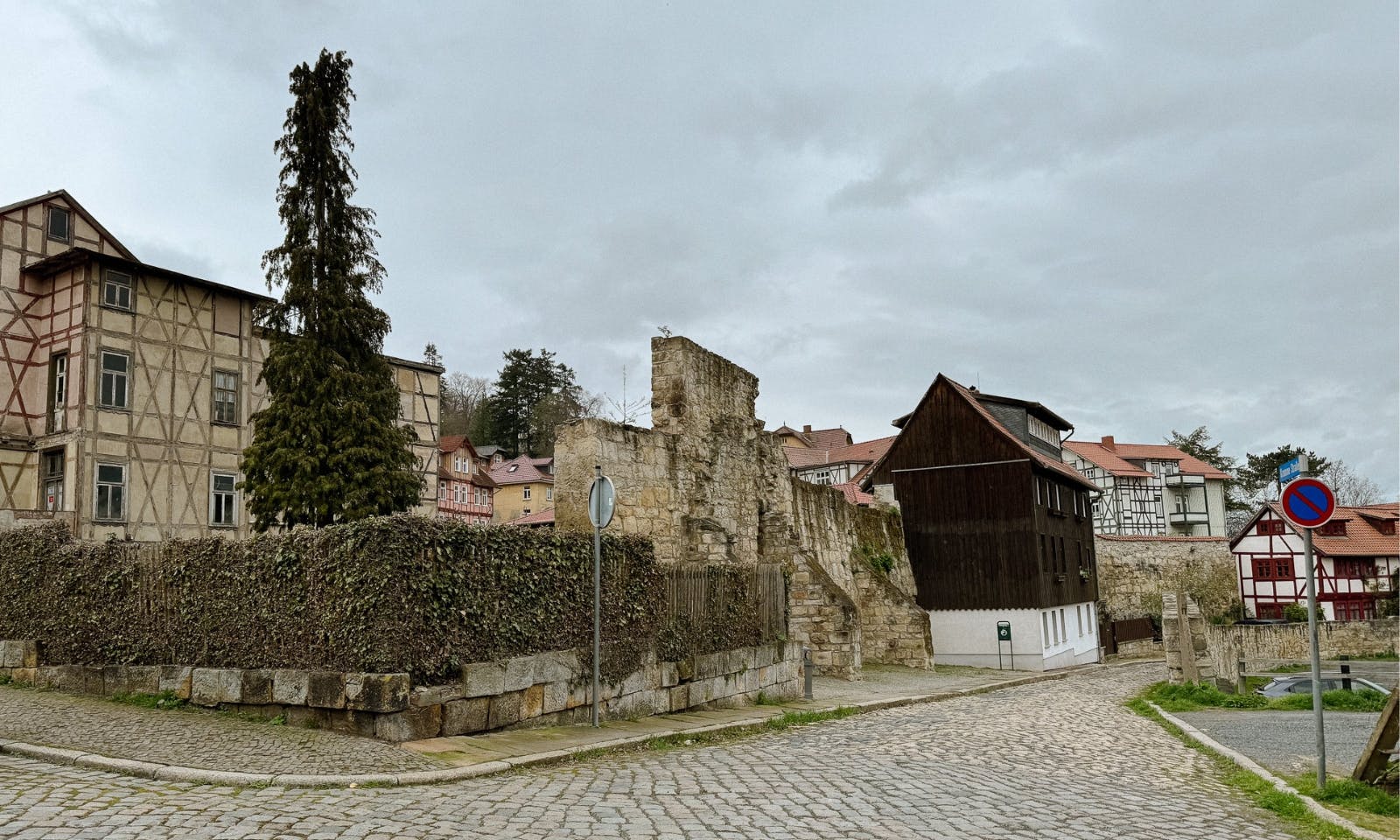 Schlossmauer in Blankenburg