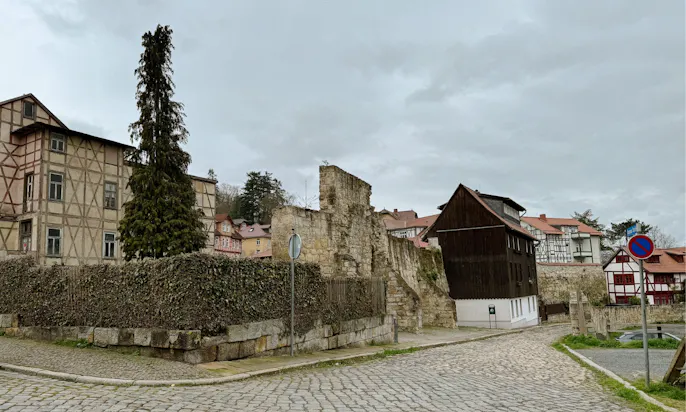Schlossmauer in Blankenburg
