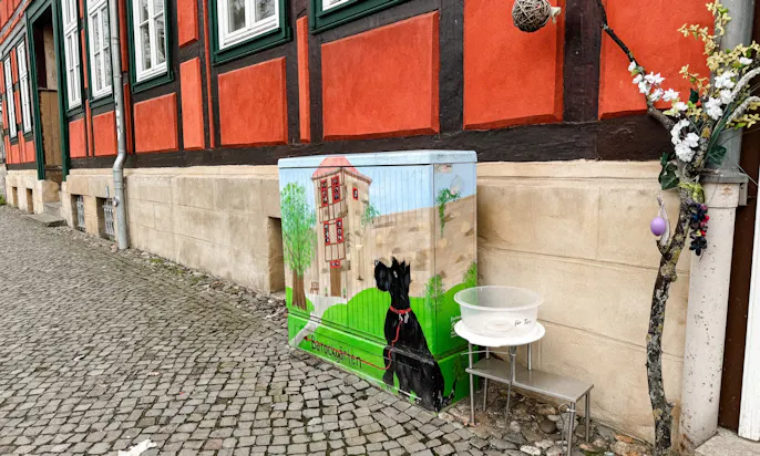 Hundegrafitti in Blankenburg