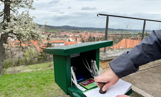 Harzer Wandernadel in den Barockgärten Blankenburgs