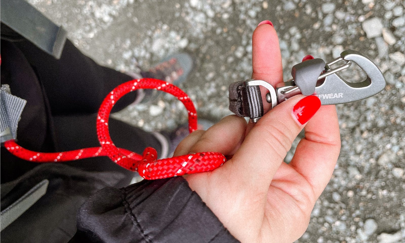 Wanderleine mit sicherem Karabiner