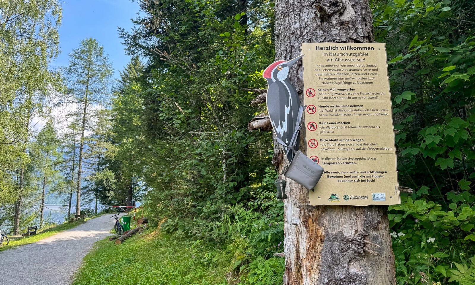Regeln für Hunde im Naturschutzgebiet rund um den Altausseer See