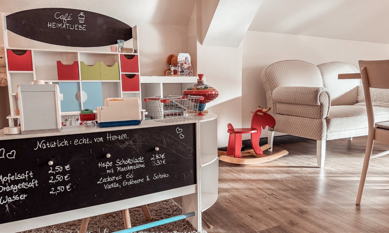 Spielecke für Kinder im Okelmann’s Café
