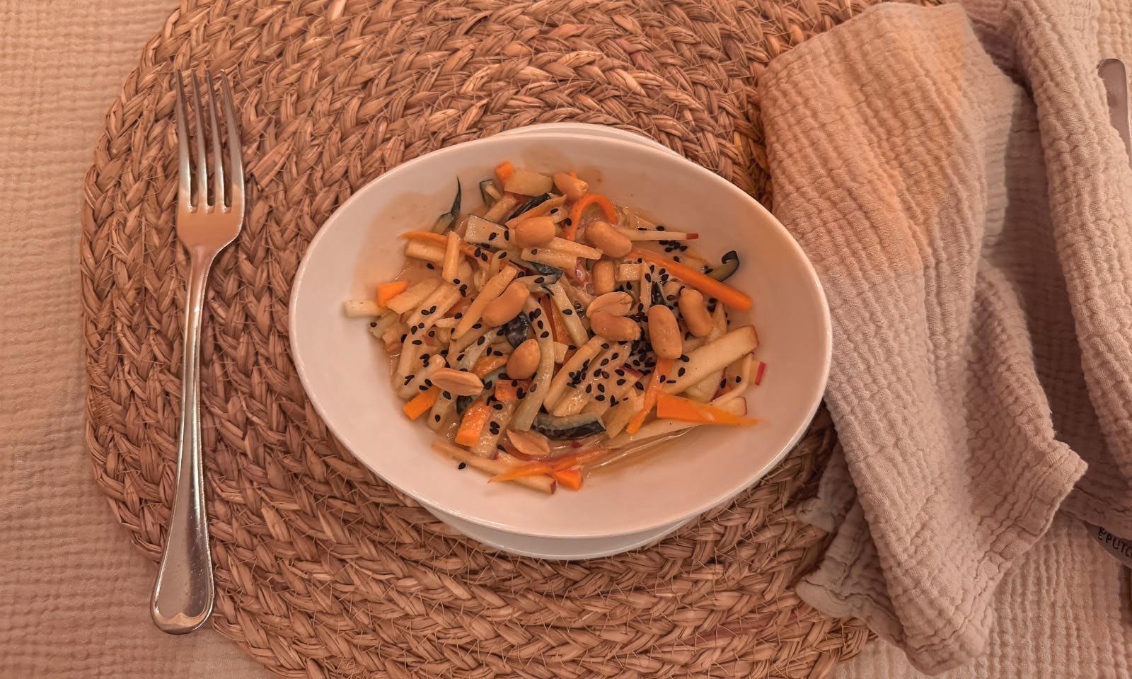 Vegane Vorspeise im Restaurant im Okelmann’s Hotel