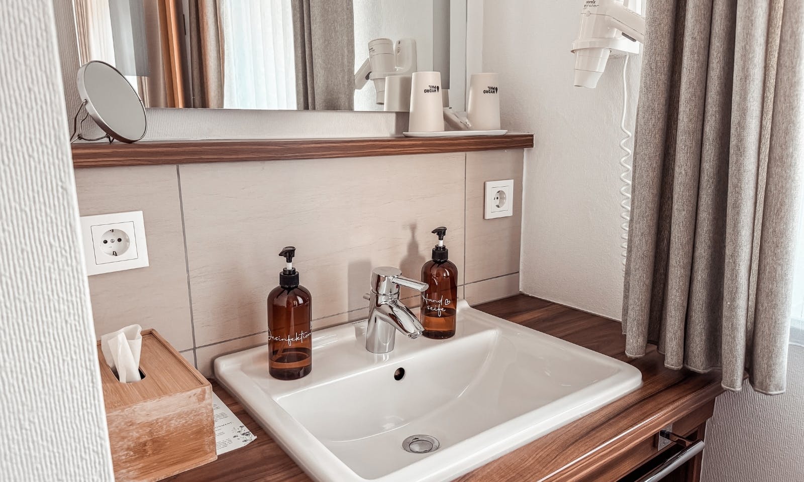 Nachhaltigkeit im Badezimmer vom Okelmann's Hotel