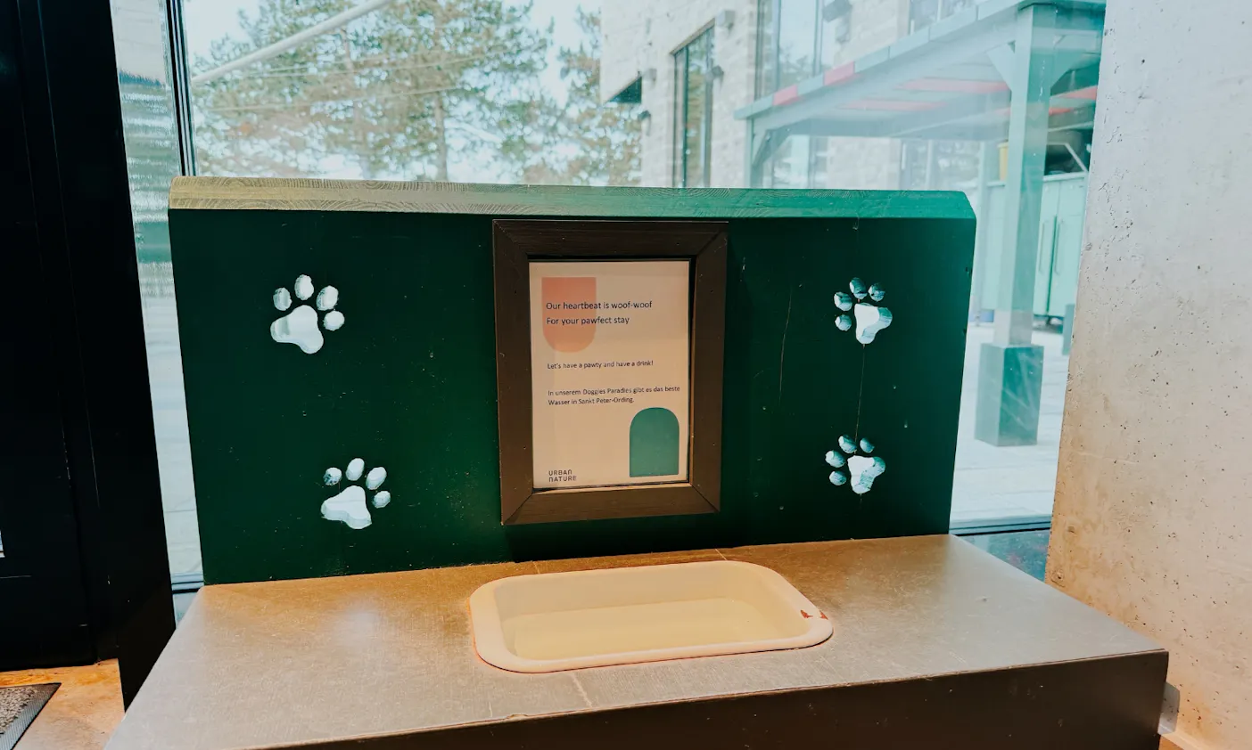 Ausstattung für Hunde im Urban Nature Hotel in SPO