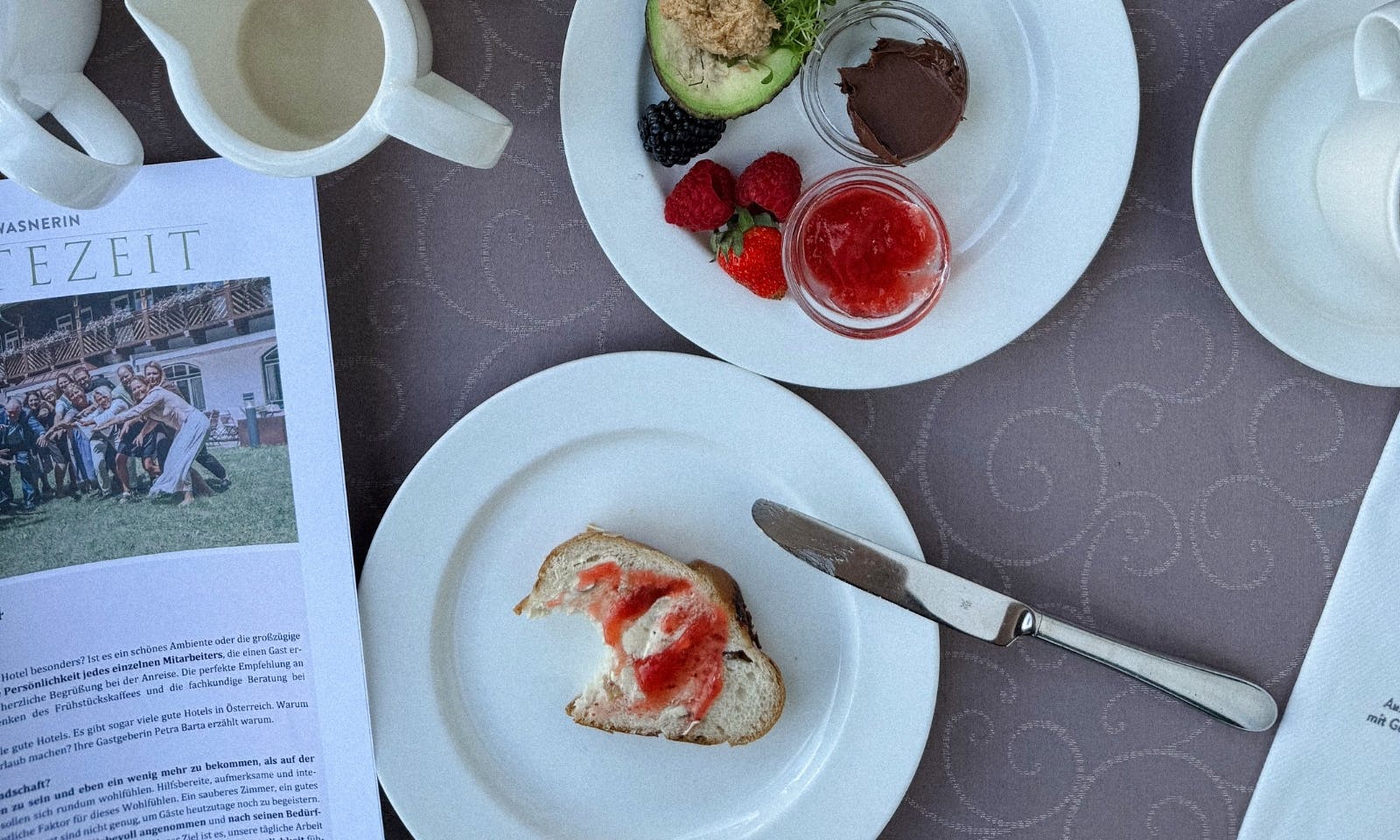 Frühstück im Hotel die Wasnerin