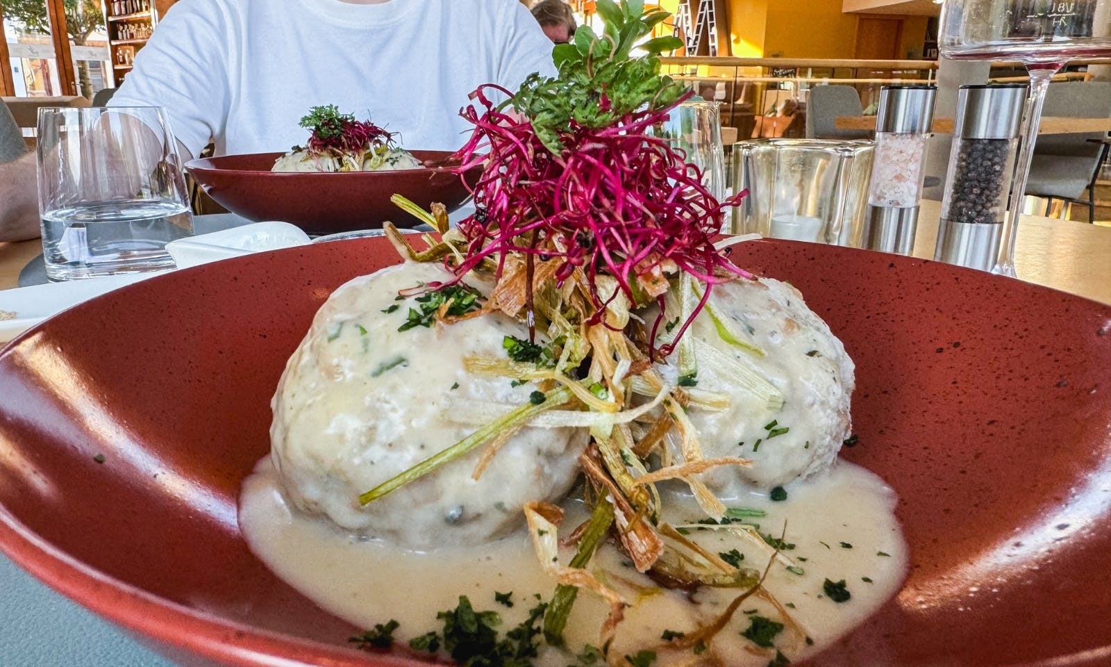 Ein Hauptgericht im Hotel die Wasnerin