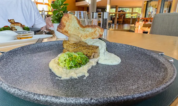 Eine Vorspeise im Hotel die Wasnerin