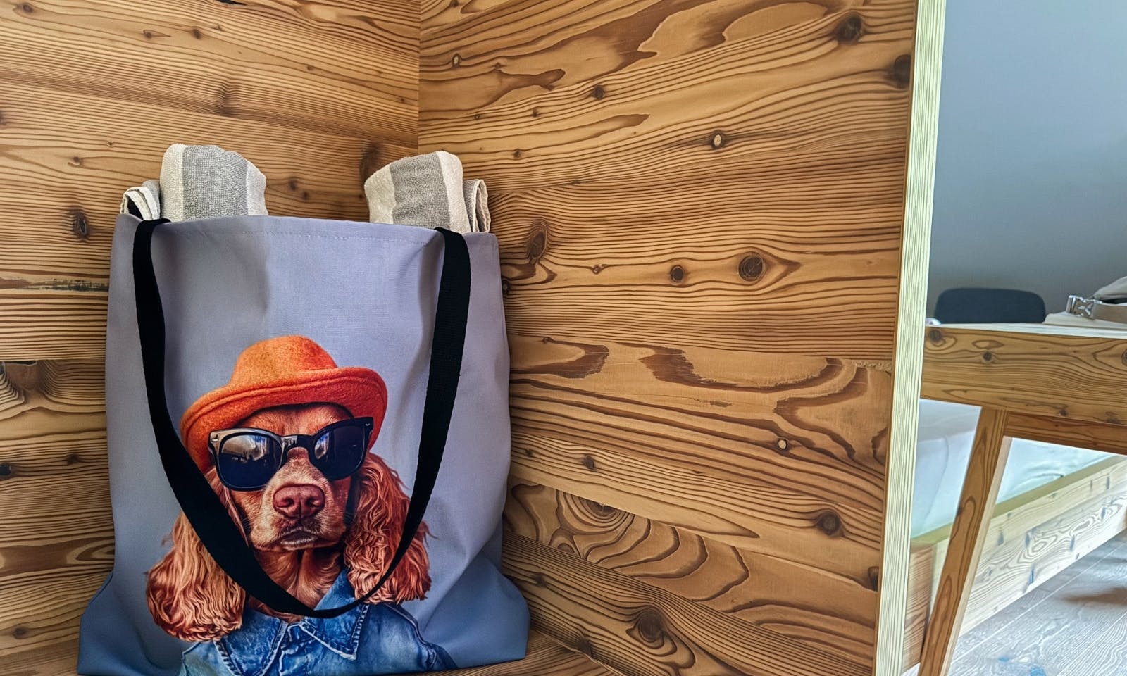 Tasche mit Hund-Motiv 