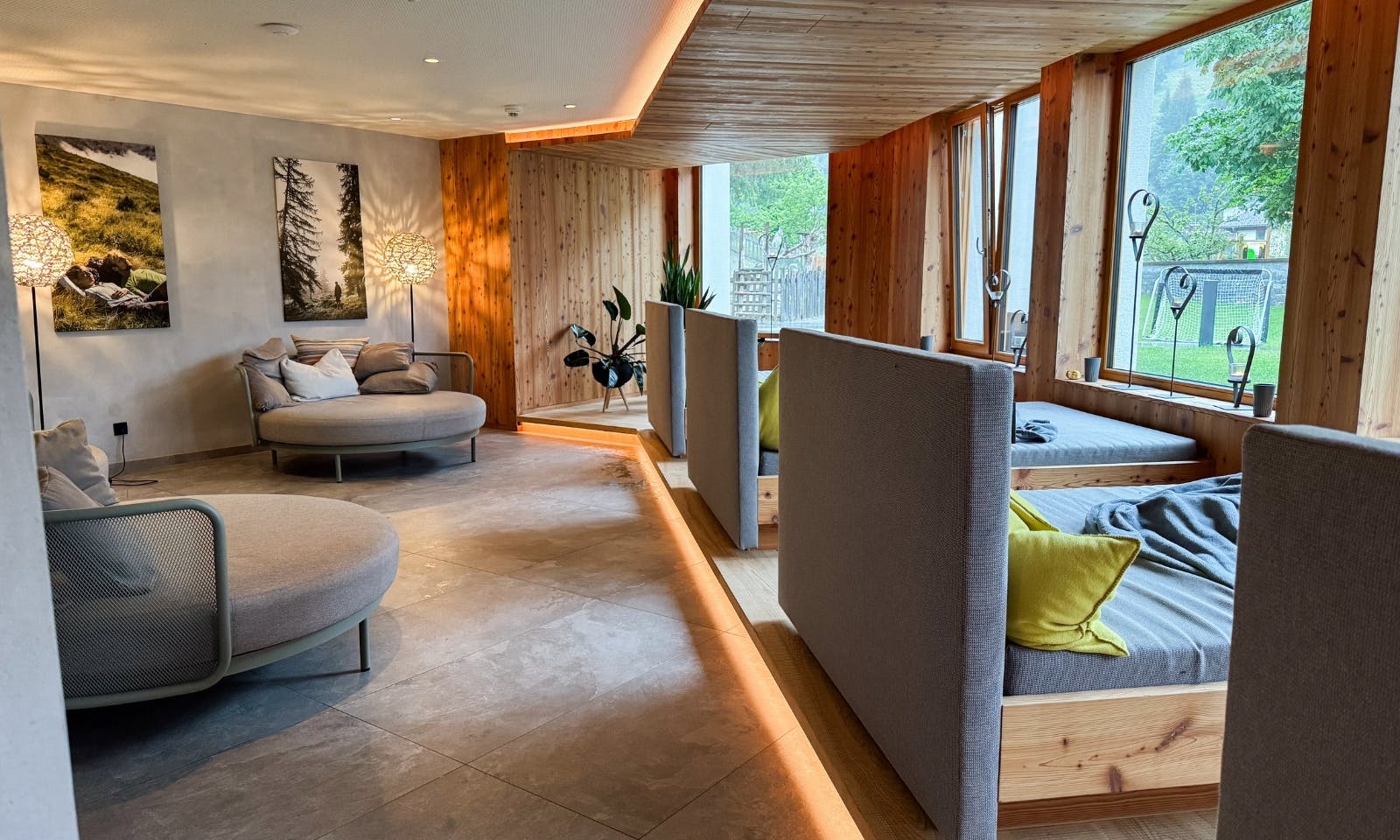 Ruhebereich des Spas im Hotel Tauernhof