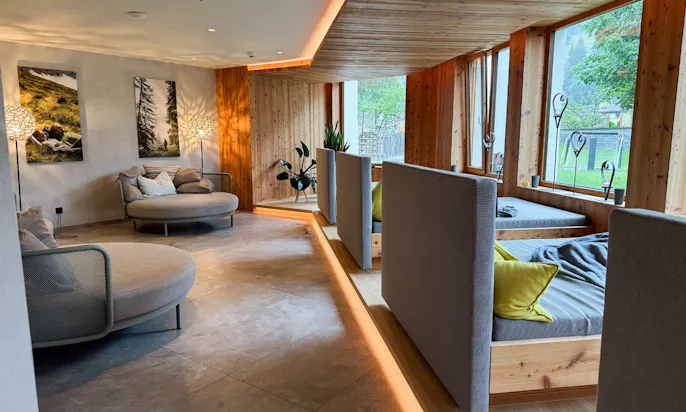 Ruhebereich des Spas im Hotel Tauernhof