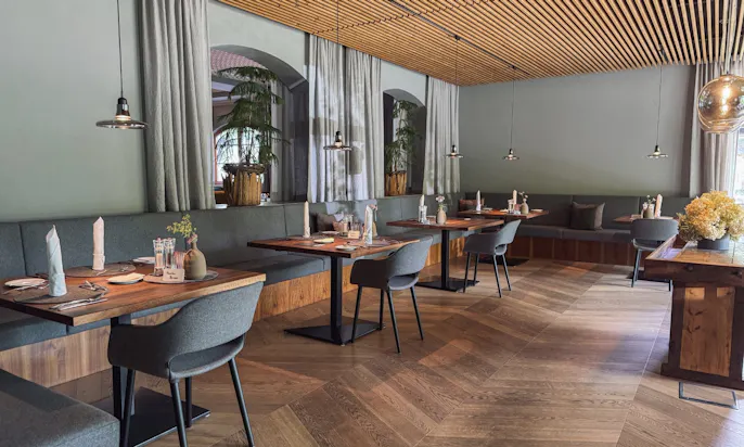 Restaurant des Bergzeit Hotels in Österreich