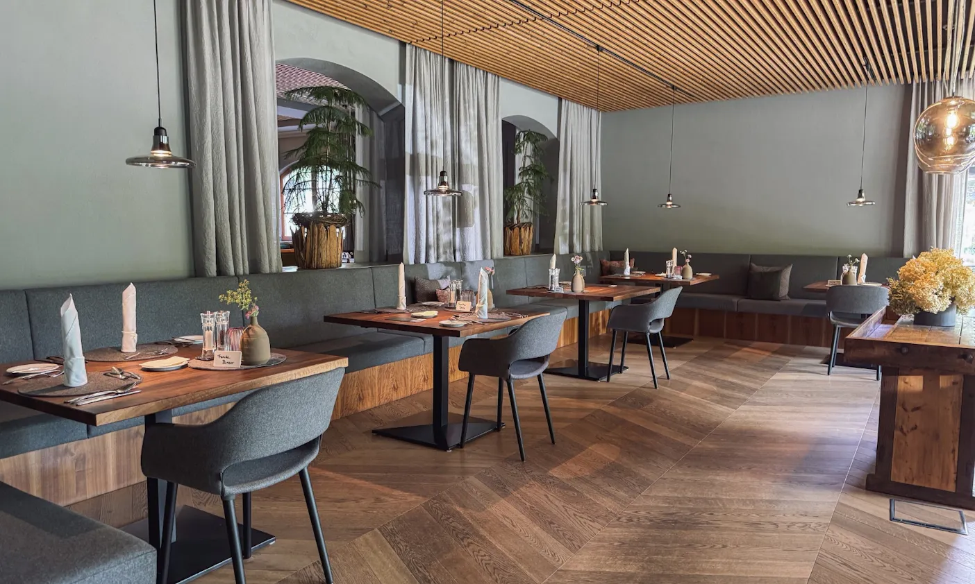 Restaurant des Hotels Bergzeit in Österreich