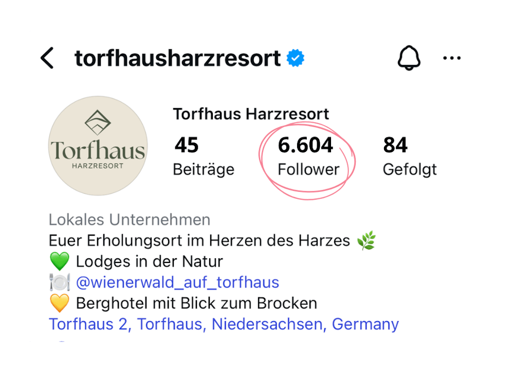 Torfhaus Harzresort Instagram Profil