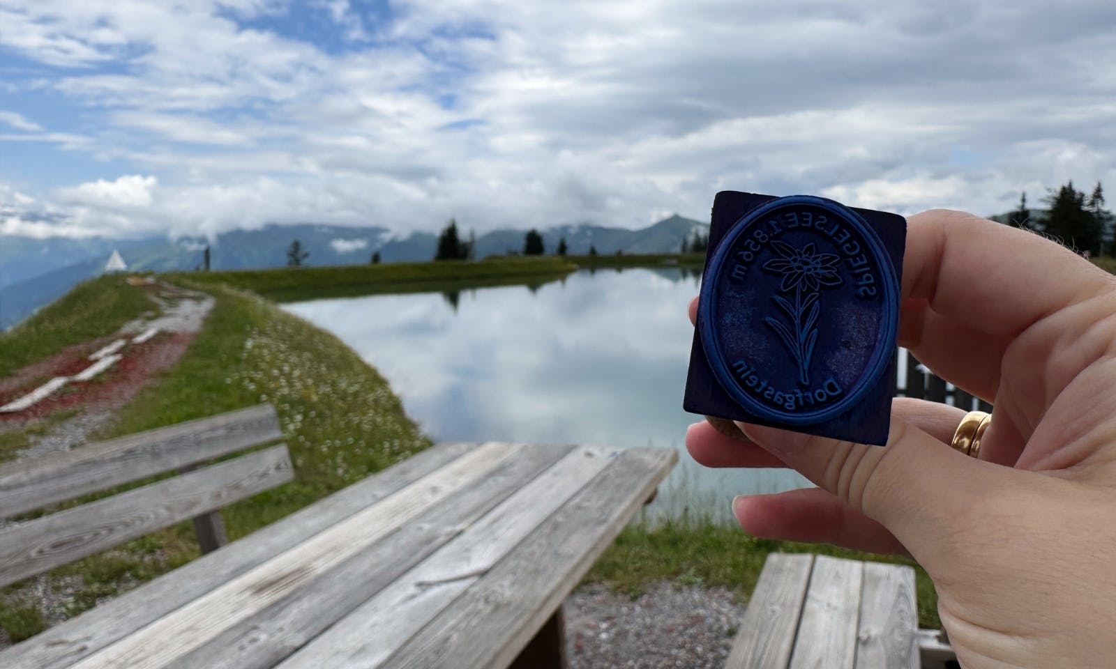 Wanderstempel am Spiegelsee