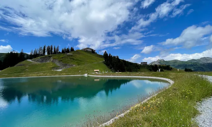 Vorderansicht vom Himmelsreichsee