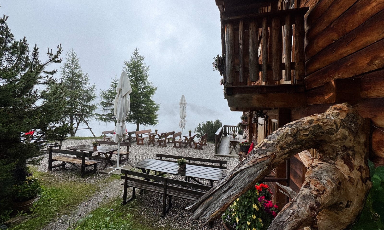 Außenterrasse der Gerstreitalm in Großarltal