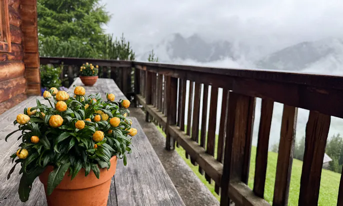 Außenterrasse der Gerstreitalm in Großarltal