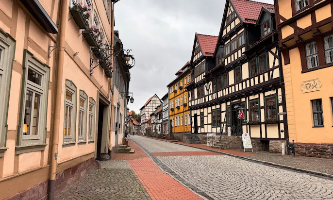 Mehrere Fachwerkhäuser in Stolberg im Südharz